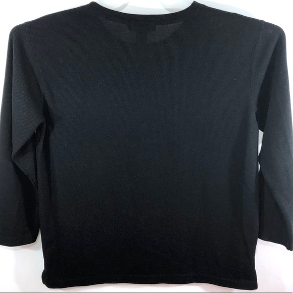 Hampshire Studio Black Graphic Halloween Tee Sz M - Picture 5 of 5